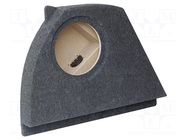 Car loudspeaker enclosure; MDF; black melange; 250mm; Ford; 15l BASSER