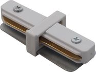 Connector for 1-phase track light rail straight (white)