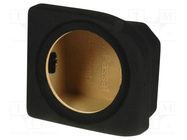 Car loudspeaker enclosure; MDF; black; textil; 250mm; VW; 15l BASSER