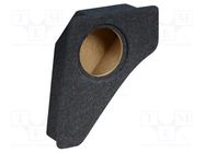 Car loudspeaker enclosure; MDF; black melange; textil; 200mm BASSER