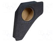 Car loudspeaker enclosure; MDF; black melange; 200mm; VW; 8l BASSER