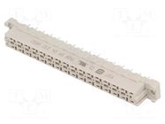 Connector: DIN 41612; plug; female; PIN: 32; straight; 6A; THT; a+c HARTING