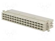 Connector: DIN 41612; plug; w/o contacts,type F; female; PIN: 48 HARTING