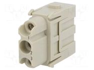 Connector: HDC; module; female; 40A; 690V; Han-Modular®; PIN: 3 HARTING