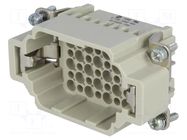 Connector: HDC; contact insert; male; 10A; 250V; Han® DD; PIN: 42 HARTING