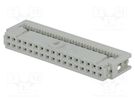 Plug; IDC; female; PIN: 34; for ribbon cable; 1.27mm; Layout: 2x17 HARTING