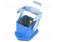 Enclosure for connectors: HDC; size 3A; Han® A; with latch HARTING