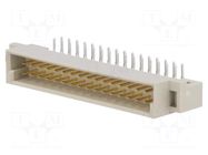 Connector: DIN 41612; socket; male; PIN: 32; angled 90°; 2A; THT; a+b HARTING