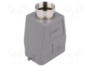 Enclosure for connectors: HDC; size 6B; for cable; Han; IP65; PG21 HARTING
