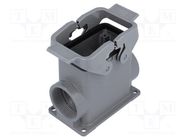 Enclosure: for Han connectors; Han; size 10B; with double latch HARTING