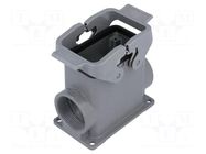 Enclosure for connectors: HDC; size 10B; Han; IP65; high; PG29 HARTING