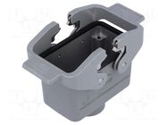 Enclosure for connectors: HDC; size 10B; for cable; Han; straight HARTING