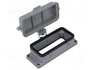Enclosure for connectors: HDC; size 16B; Han® B; IP65; with cover HARTING