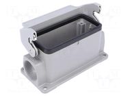 Enclosure for connectors: HDC; size 16B; for panel mounting; Han HARTING
