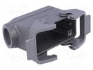 Enclosure: for Han connectors; Han; size 16B; for cable; angled HARTING