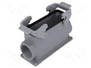 Enclosure for connectors: HDC; size 24B; Han® B; IP65; high; PG29 HARTING