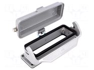 Enclosure for connectors: HDC; size 24B; Han® B; IP65; with latch HARTING
