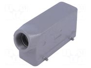 Enclosure for connectors: HDC; size 24B; for cable; Han® B; IP65 HARTING