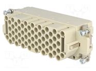 Connector: HDC; contact insert; female; 16A; 500V; Han® EEE; PIN: 64 HARTING