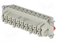 Connector: HDC; contact insert; female; 16A; 690V; Han Hv E® HARTING