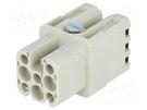 Connector: HDC; contact insert; female; Han® D; PIN: 8; size 3A HARTING