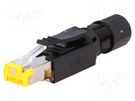 Plug; RJ45; PIN: 8; Cat: 6; shielded; Layout: 8p8c; Øcable: 4.5÷9mm HARTING