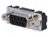 Connector: D-Sub; PIN: 9; socket; female; straight; THT; UNC 4-40 HARTING