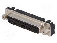Connector: D-Sub; PIN: 25; socket; female; straight; THT; UNC 4-40 HARTING