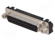 Connector: D-Sub; PIN: 25; socket; female; straight; THT; UNC 4-40 HARTING