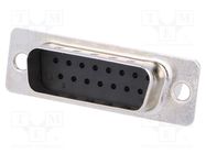D-Sub; PIN: 15; plug; male; Type: w/o contacts HARTING