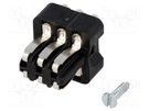 Connector: HDC; contact insert; male; Staf®; PIN: 6; size 3A; 10A HARTING