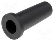 Strain relief; Ømount.hole: 14.3mm; Øhole: 10.3mm; PVC; black ESSENTRA