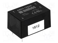 Converter: AC/DC; 2W; 90÷305VAC; Usup: 130÷430VDC; Uout: 5VDC; 66% AIMTEC