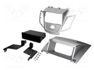 Radio frame; Ford; 2 DIN; silver ACV