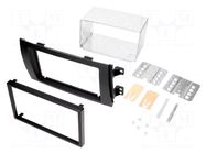 Radio frame; Fiat,Suzuki; 2 DIN; black ACV