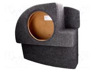 Car loudspeaker enclosure; MDF; grey melange; 300mm; Jaguar; 30l BASSER