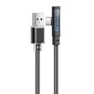 Cable USB-C to USB-C Mcdodo CA-3423 90 Degree 1.8m with LED (black), Mcdodo