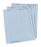 LABEL STRIP, PERFORATED, LIGHT GREY