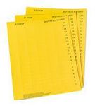 LABEL STRIP, PERFORATED, YELLOW