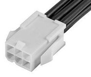 WTB CABLE, 6POS RCPT-FREE END, 300MM