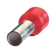 TERMINAL, WIRE FERRULE, 8AWG, RED