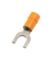 CRIMP TERMINAL, FORK, 5/16", 6MM2, YEL