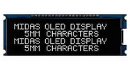 OLED MODULE, COB, 20 X 4, WHITE ON BLACK
