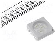 LED; blue; SMD; 5060,PLCC6; 2÷3lm; 800÷1000mcd; 2.8÷3.6VDC; 120° OPTOFLASH