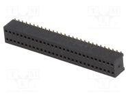 Socket; pin strips; female; PIN: 56; straight; 1.27mm; SMT; 2x28 CONNFLY