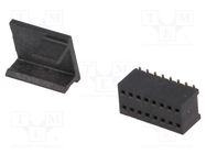 Socket; pin strips; female; PIN: 16; straight; 1.27mm; SMT; 2x8 CONNFLY