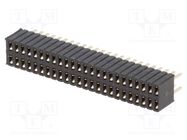 Socket; pin strips; female; PIN: 48; straight; 1.27mm; THT; 2x24 CONNFLY