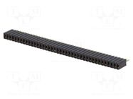 Connector: pin strips; socket; female; PIN: 40; straight; THT; 1x40 CONNFLY