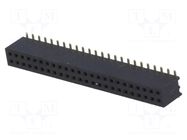 Connector: pin strips; socket; female; PIN: 48; SMT; straight; 1A CONNFLY