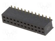 Connector: pin strips; socket; female; PIN: 24; straight; 1.27mm CONNFLY